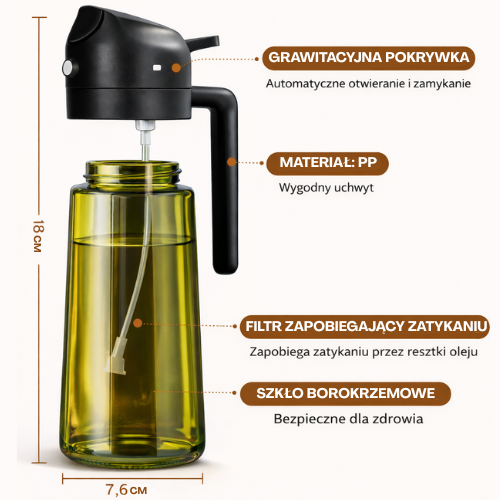 Dozownik Olino™ 2w1 | Do Oliwy i Oleju